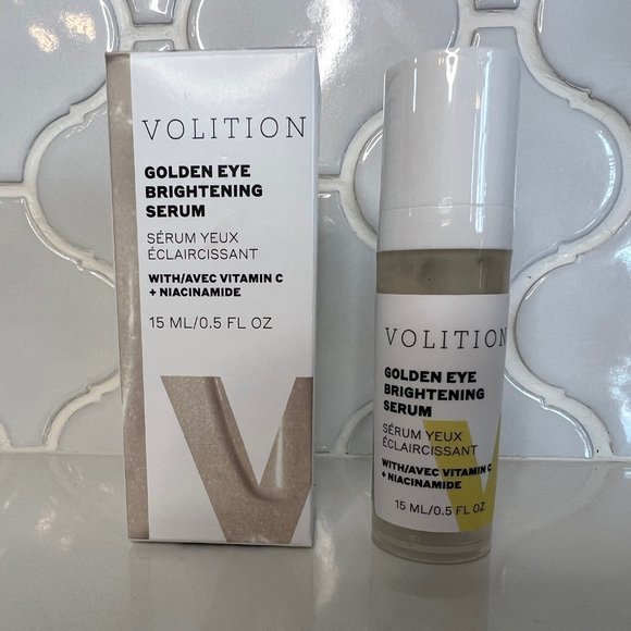 Volition Golden Eye Brightening Serum w/Vitamin C +Niacinamide Full Sz .5oz 15ml - Picture 1 of 3
